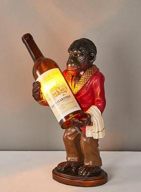 复古台灯客厅书卧室床头房吧台酒瓶创意性75951装酒饰灯具le个d