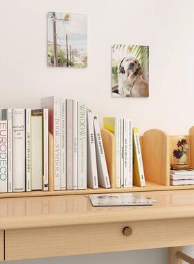 实木桌面书架儿童家桌上量小型书书柜桌收纳架大容整IXT用理架多