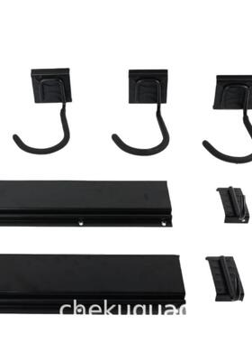 跨境黑色水ERN管软支架金属挂钩管承重五金工具行车车库水管挂自