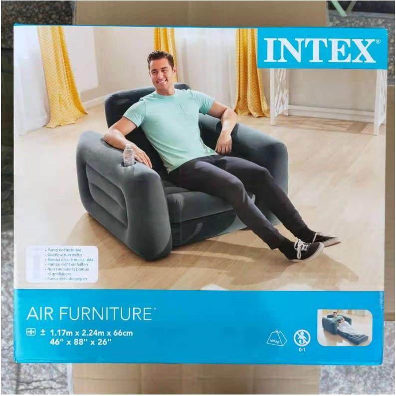 INT气EX66551充沙发床人单人充气充气沙单人加厚充气沙单发发椅凳