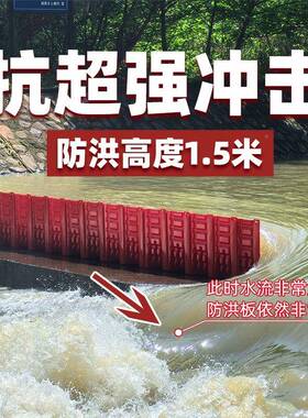 L抗洪防水板ABS防洪汛挡板地下车库街DIJ水道防板移动式A型BS材质