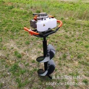 汽HXM农用果园施肥钻地机钻大功率栽树地挖坑机桩立柱打钻孔油机