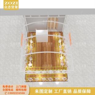商场鲜花展示架多经点位花店中效货架植物OOZ中盆栽庭框架设计果