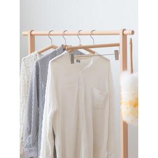 实木卧RIB室落挂衣架省地空间次净衣架室内纳收服衣帽架服装店衣
