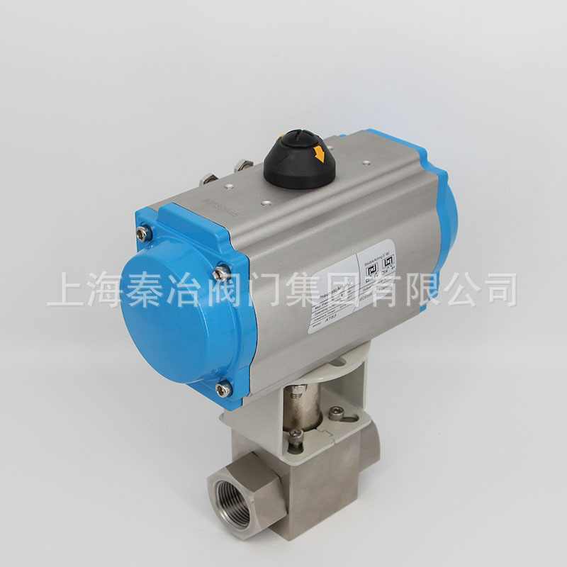 Q611F-320P 不锈钢高压丝扣气动球阀 内螺纹气动高压球阀 DN25