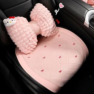 四季风通用749汽车垫通亚麻Kt卡通夏季凉垫女神座垫车载透猫气座