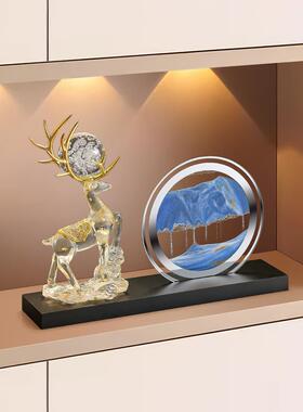 创意居招财鹿摆件轻奢96816582高档客厅玄关前台酒办公家室柜沙流