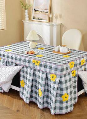 加炉绒加厚电炉罩子套新款长068423方形茶几电暖炉烤火烤桌套火罩