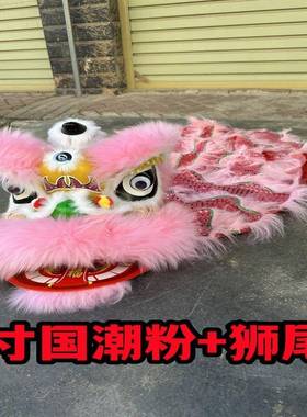 幼儿tb-78307料不可眨眼舞狮羊毛双人儿舞狮子狮全童套单人眨眼塑