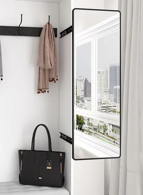 衣柜内置推拉旋转里穿子衣镜小户型柜子缩内装QMP-YGJ隐形伸折叠