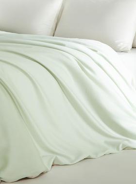 夏季凉感进口兰精天丝单品被单人简约纯被色2双拼套罩YX39663双人