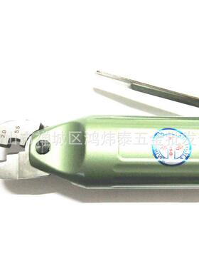 HGZ气动压钳二齿齿气动线2端子-夹线钳气动奶嘴夹钳YM00.0-5.5