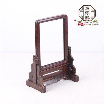 隔实插屏大理石字画装裱框屏风照架片相木断片框摆台木质tfglznyh