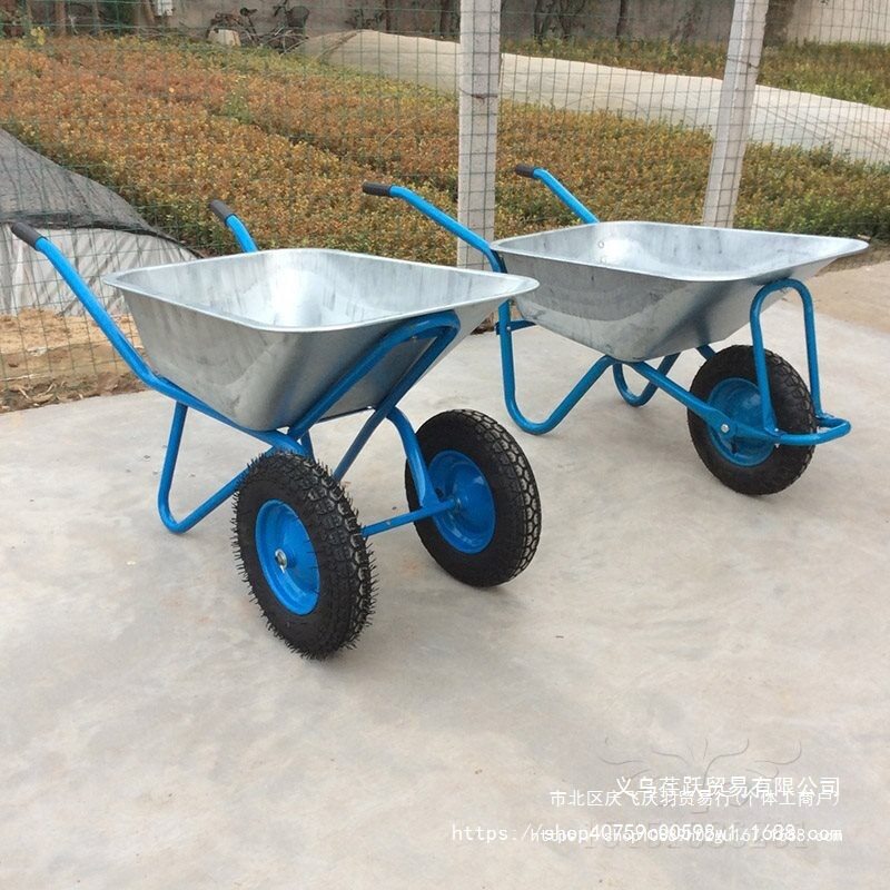 工地农用独轮翻斗手推车