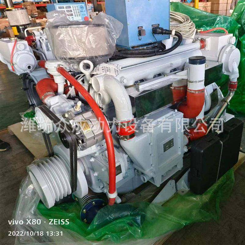 WP动6船用ABD6L6.7柴油发机140马力船机250力船用柴船油机老式马2