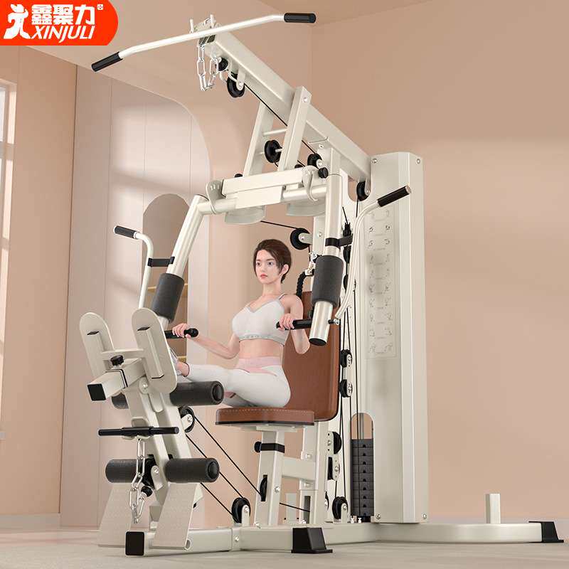 综合训练器单人站运动器械家用高拉健身器材多功能大型力量组合机