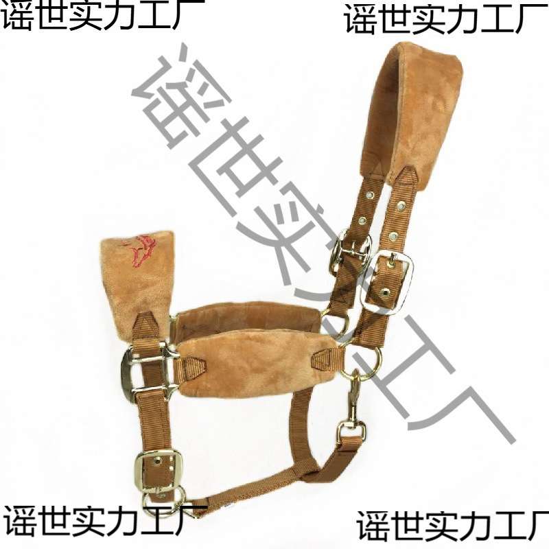 新款牵马笼头马具马术用品大小矮马防磨龙头专业水勒口衔马匹装备