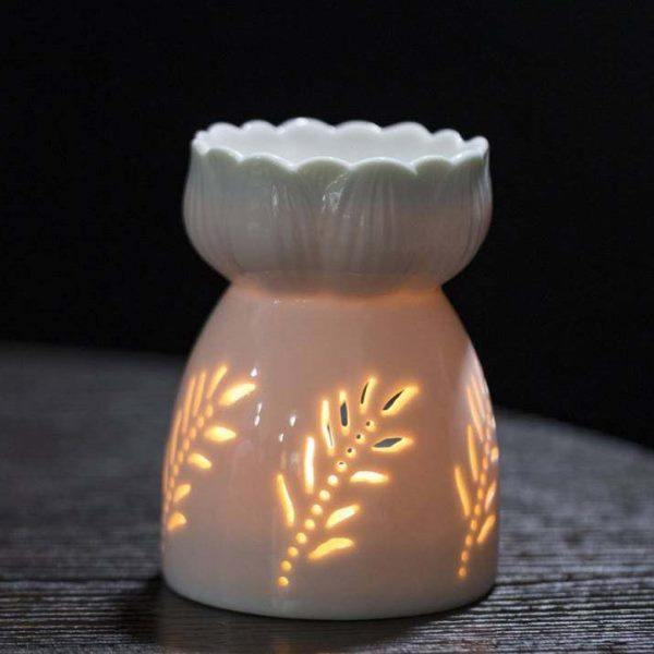 瓷香薰炉室内蜡烛香薰灯复古家用香粉香熏炉卧室防干烧精油灯炉,家居饰品,香薰炉,淘宝优惠券,粉丝福利购,淘宝优惠卷