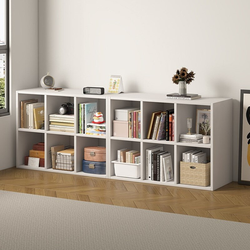 书架置物架落地家用储物柜客厅格子柜收纳柜书柜自由组合置物柜子