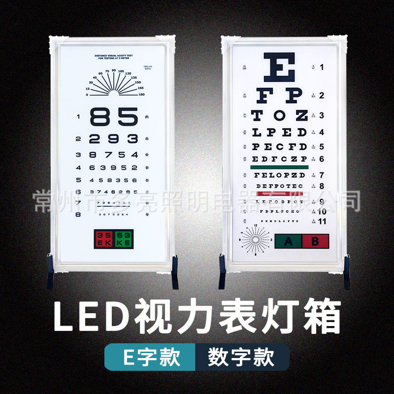 对数视力表挂图标准家用儿童成人E字图数字图测眼睛近视测试表