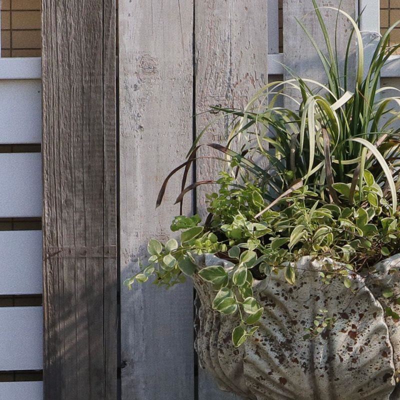 欧式复古做旧锈色罗马柱立柱花盆庭院别墅阳台花园装饰造景工艺品