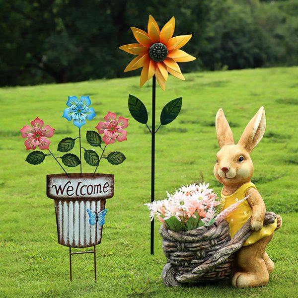 户外花园庭院布置院子铁艺花盆装饰品幼儿园造景景观阳台地插摆件,家居饰品,户外/庭院摆件,淘宝优惠券,粉丝福利购,淘宝优惠卷