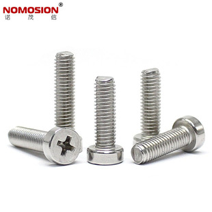 圆柱头十字槽螺丝M2.5M3M4M5 十字圆柱头机螺钉 304 GB822