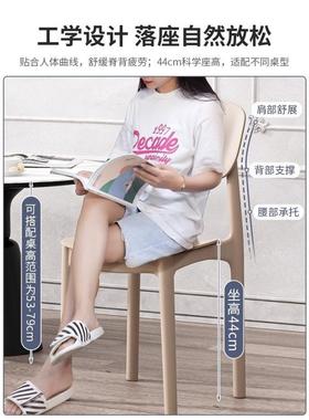 塑料椅子家红用加厚餐桌餐休闲商53521用厅现代简约餐靠背椅子网