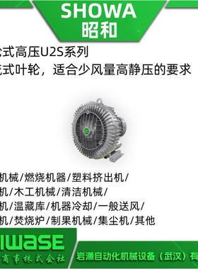 K1S6GH-2SOW昭和鼓风机高压大型电HQK动鼓风机A大功率H耐高温