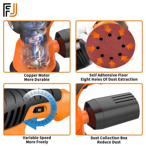 方佳厂家直供便小型迷你木携工金属打磨砂现光墙腻子美规110V货电
