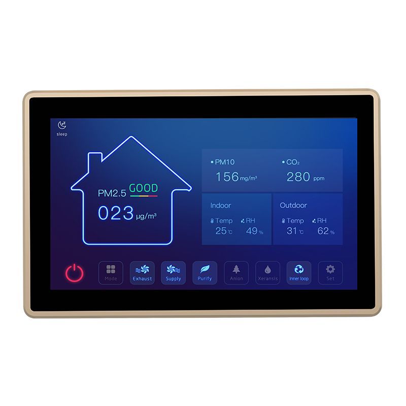 新风PM2.5彩屏智能开关