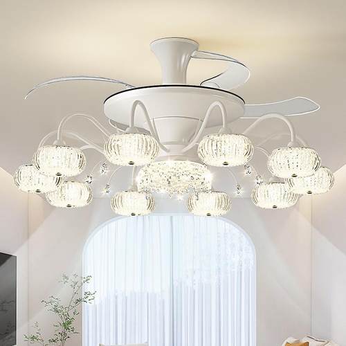 2025奶新风扇灯餐厅吊扇款灯客厅522吊灯油风现简代约全屋套餐灯