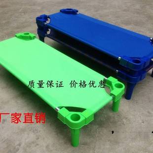 幼儿园塑料帆布床儿童床托班午休睡觉床宝宝床叠叠床折叠小床铁