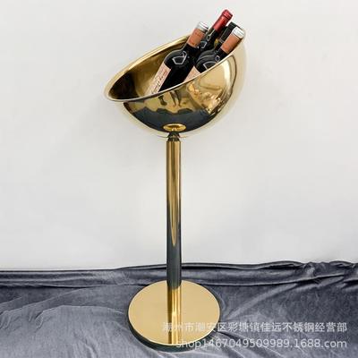 立式连架CLS香槟桶加厚金属不家锈钢冰v酒吧盆用户外冰桶酒kt冰镇