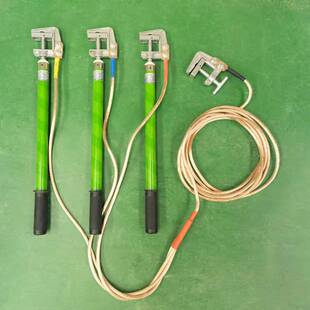 高低压吊车接地线电力施工手握式接地棒平口螺旋接地线夹