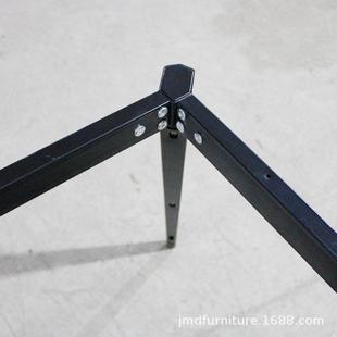 型厂家现椎脚货办公JMD 钢桌架线槽八字钢铁架家具 661腿桌脚新款
