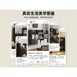 黑色桌面置物架三层漫画书收纳架子谷子展示架整理架学生桌上书架