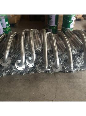 9度弯头弯管活法兰式接金属软0管波纹管套HYFLEX软连接软头厂家