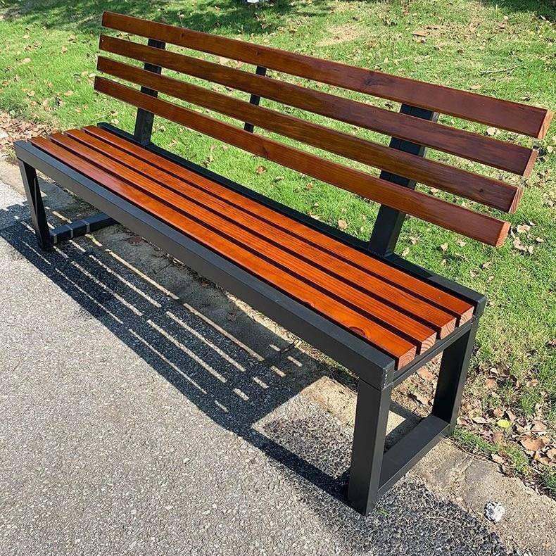 户外长椅水公园排椅铁艺椅庭院防ZOG广腐长条椅长凳子场休闲椅防