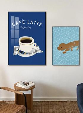 逅现代QX202111简约客厅装饰画物人邂静物小众插沙发卧室餐厅画组