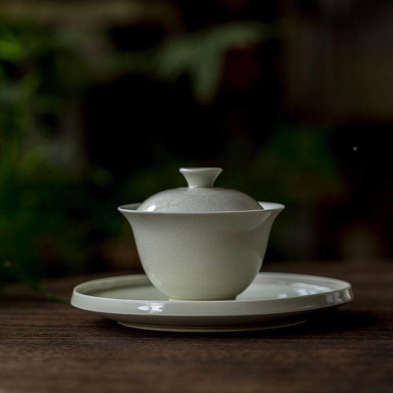 草木灰壶干SD202007泡盘陶瓷小茶台盘承简约干泡茶茶点盘养壶垫台