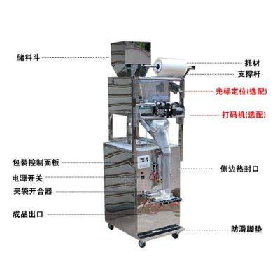 坚果631大枣重装包豆类面粉500克小袋称分装机机全自动1kg包装机