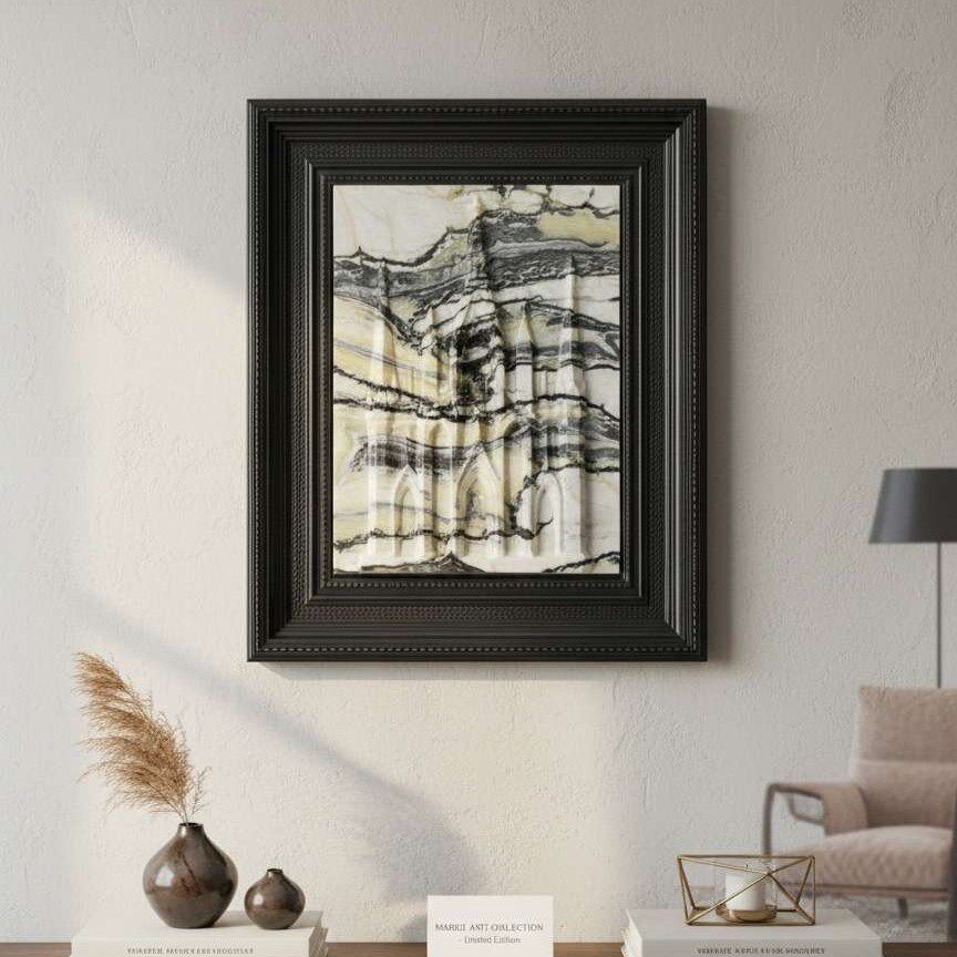 现代风欧式宫廷教堂天然大理石浮雕装饰画样板房挂画装饰摆件
