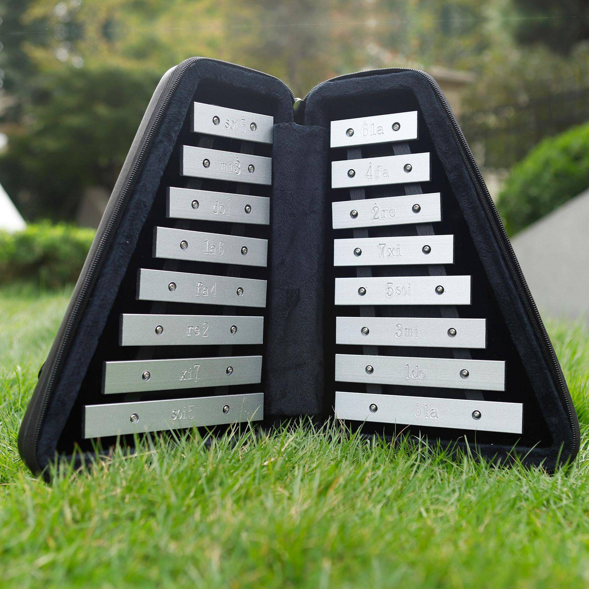 童奥尔夫16音小钟琴手敲琴儿幼儿器园早教排铝双片琴打XMD击乐铝