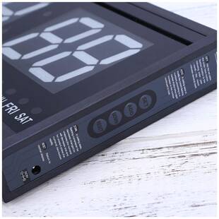 创意夜光时静钟时尚LED电钟客4819英厅卧数码子钟办公室室音夜光