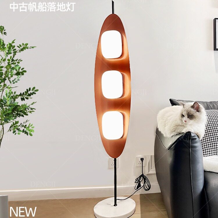 美式复古帆船客厅卧室落地灯