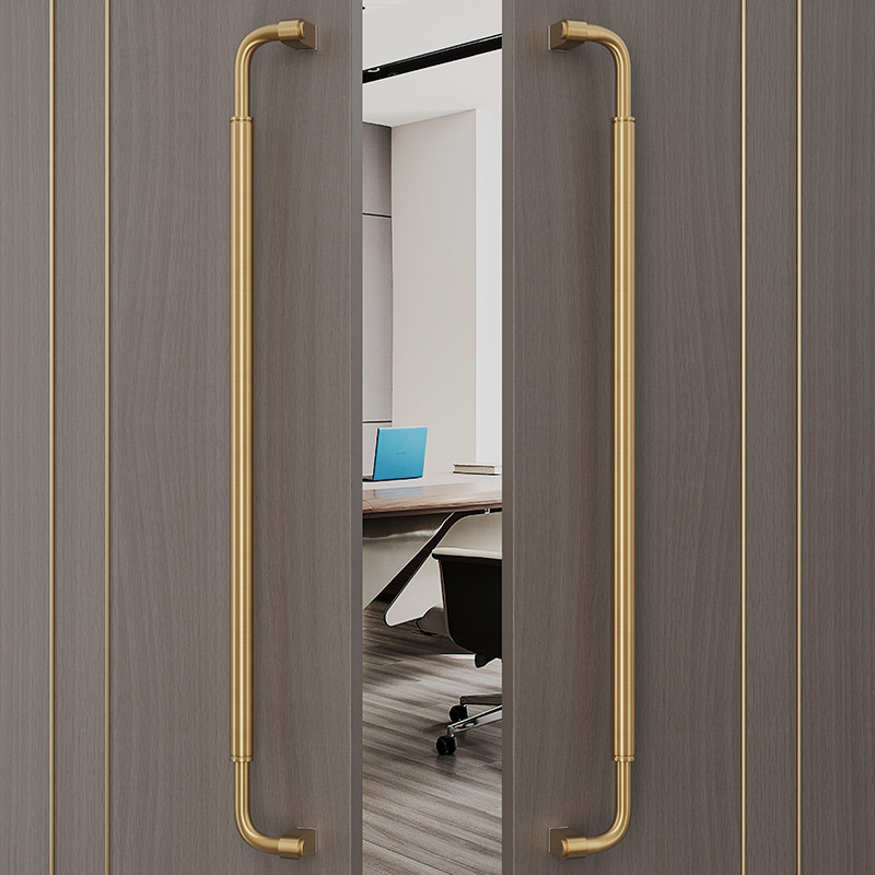 极简玻璃门拉手加厚不锈钢大门拉手酒店会议室对装推拉实木门把手