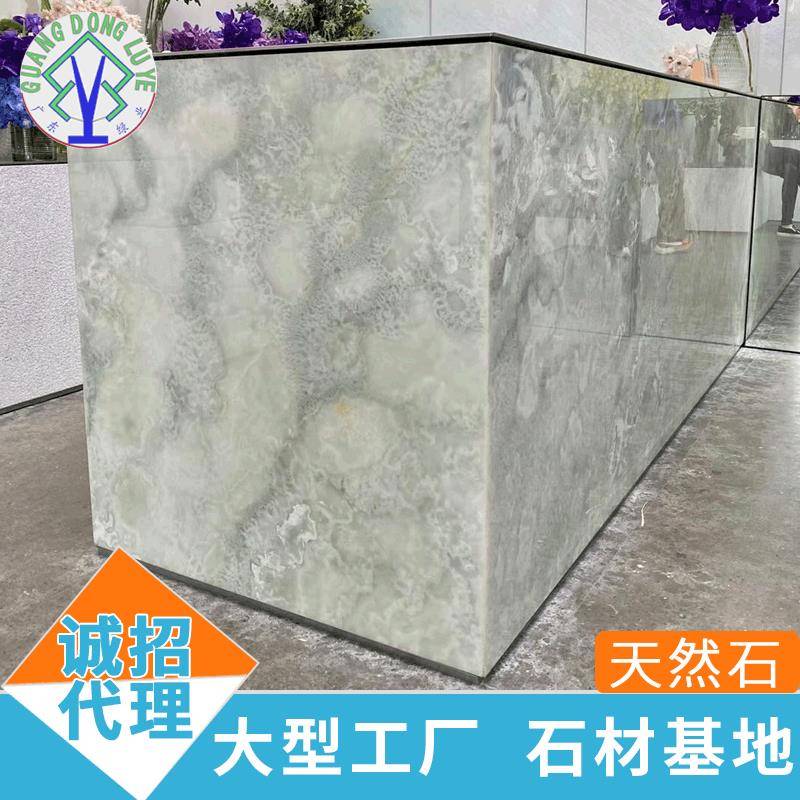 石材厂家波斯灰色天然大理石楼梯踏步扶手别墅酒店前台地面板石材