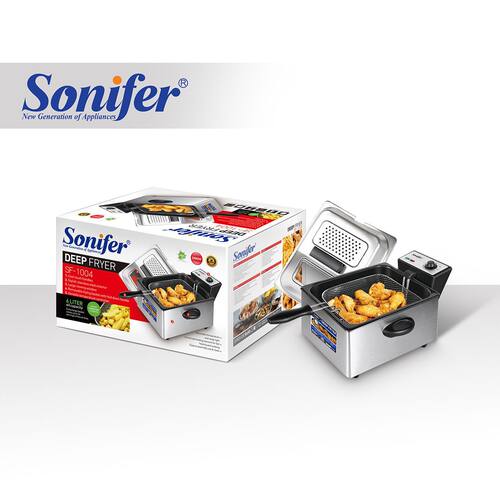 Sonifer跨境家用不锈钢油炸锅大容量6LSF-1004