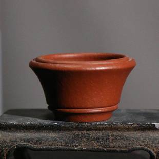 陶瓷花盆绿植桌面紫砂花盆拇指盆迷你掌上手掌豆盆原矿降坡泥包邮